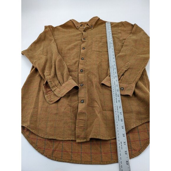 The Territory Ahead Shirt Mens XL-T Brown Green Red Button Up Plaid Long‎ Sleeve - Picture 2 of 7
